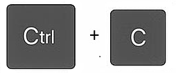Ctrl and C